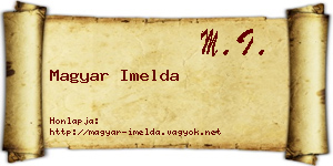 Magyar Imelda névjegykártya