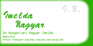 imelda magyar business card